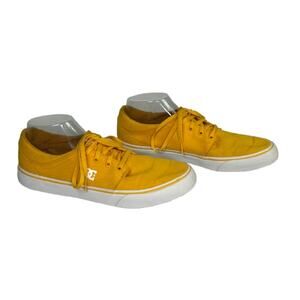 DC Mens Size 9 Trase Tx Skateboard Shoes 300126 Low Top Lace Up Yellow